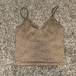 Brown medium tank top